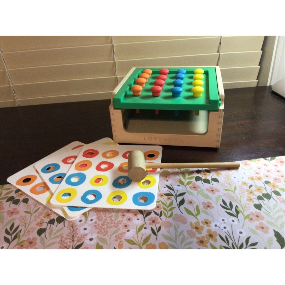 Lovevery Match And Tap Hammer Box Toy - Complete, Excellent - Researcher Kit